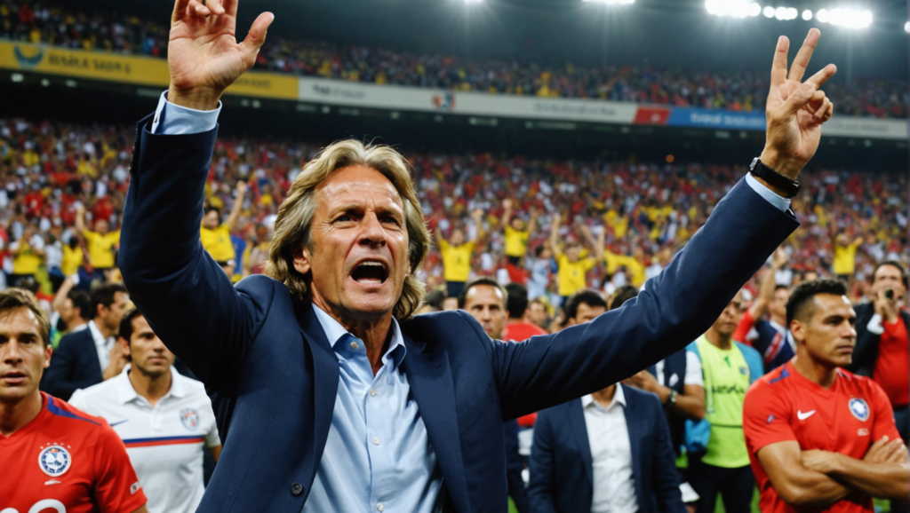 ricardo gareca muestra su sorpresa e indignación tras el inesperado gol de colombia contra chile en las eliminatorias 2026. descubre su conmoción desde el banquillo de la 'roja' en este emocionante encuentro.